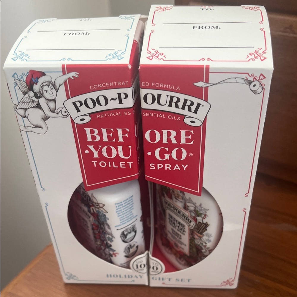 Toilet Spray Gift Set - Red and White